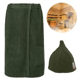 zestaw-do-sauny-kilt-damski-copertina-frotte-czapka-lingua-zielony-ciemny
