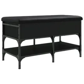 lawa-na-buty-z-poduszka-drewno-metal-czarna-82x42x45-cm