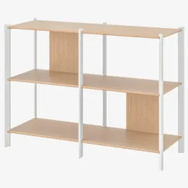 regal-jattesta-bialy-jasny-bambus-120x85x40-cm