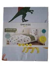 komplet-poscieli-smukee-160-x-200-cm-bawelna-100percent-dino-dinozaury