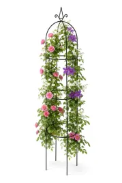pergola-ogrodowa-tarasowa-metalowa-slup-podporka-do-kwiatow-do-pnaczy-190cm
