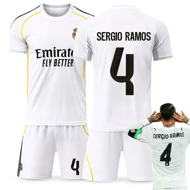 KOMPLET PIŁKARSKI KOSZULKA SERGIO RAMOS REAL MADRYT ROZMIARY
