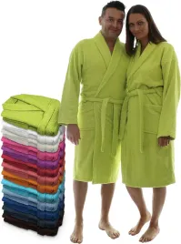 szlafrok-kapielowy-unisex-frotte-bawelniany-miekki-chlonny-zielony-l