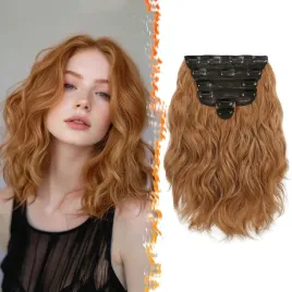 doczepiane-wlosy-syntetyczne-falowane-6-sztuk-brazowe-rude-30-cm