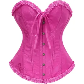 damski-gorset-wyszczuplajacy-modelujacy-koronkowy-vintage-rozowy-xs
