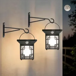 lampy-scienne-solarne-wodoodporne-z-czujnikiem-ruchu-zestaw-2-czarne