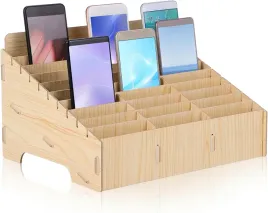 drewniany-organizer-na-telefony-do-klasy-biura-30-miejsc-elegancki-brazowy