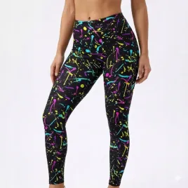 damskie-legginsy-wysoki-stan-neonowe-lata-80-elastyczne-czarne-xl