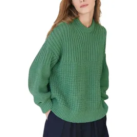 damski-sweter-oversize-bufiaste-rekawy-vintage-stylowy-zielony-xl