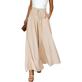 damskie-spodnie-szerokie-nogawki-wysoki-stan-wygodne-casual-bezowe-xl