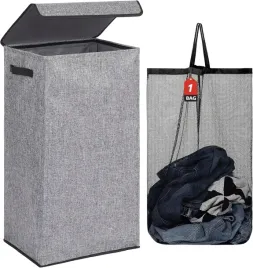 kosz-na-pranie-100l-duzy-42x33x74-cm-z-pokrywka-i-wyjmowanym-workiem-szary