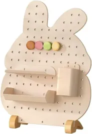 metalowa-tablica-perforowana-organizer-wolnostojacy-40-cm-kroliczek-bialy