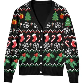 damski-kardigan-sweter-swiateczny-rozpinany-guziki-zabawny-czarny-xl