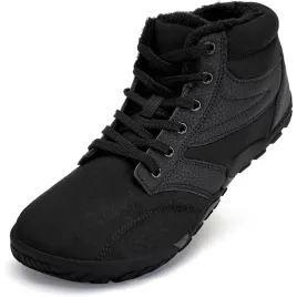 meskie-buty-trekkingowe-sniegowce-barefoot-wodoodporne-czarne-42-eu