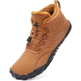 meskie-buty-trekkingowe-sniegowce-barefoot-wodoodporne-brazowe-38-eu
