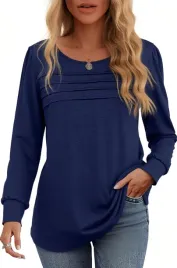 bluzka-damska-koszulka-na-dlugi-rekaw-elegancka-oversize-granatowa-s