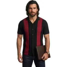 meska-koszulka-polo-polowka-sweter-slim-fit-stylowa-czarna-czerwona-m