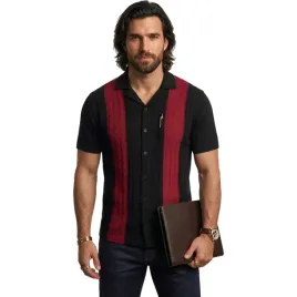 meska-koszulka-polo-polowka-sweter-slim-fit-stylowa-czarna-czerwona-s