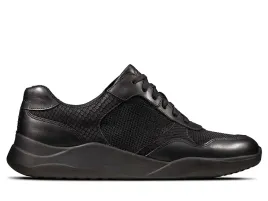 clarks-polbuty-damskie-sift-lace-black-snake-rozmiar-355-skorzane