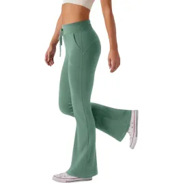 damskie-legginsy-dzwony-spodnie-do-jogi-cwiczen-treningowe-zielone-l