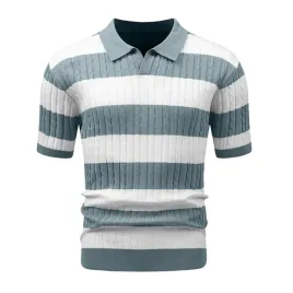 hypestfit-meska-koszulka-polo-z-krotkim-rekawem-w-paski-elegancka-zielona-m
