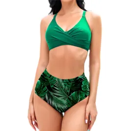 cupshe-damski-zestaw-bikini-kwiatowy-stroj-kapielowy-zielony-regulowany-s