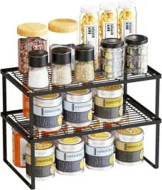organizer-do-kuchni-metalowy-regal-do-kuchni-skladany-czarny-2-sztuki