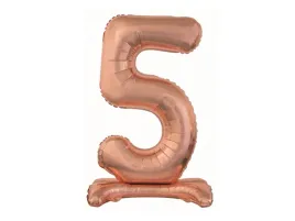 balon-foliowy-stojacy-cyfra-5-rozowe-zloto-74-cm