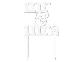 topper-z-pleksi-bialy-na-tort-mr-and-mrs-155-cm