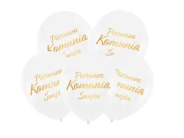 balony-lateksowe-ze-zlotym-napisem-pierwsza-komunia-swieta-30-cm-5-szt