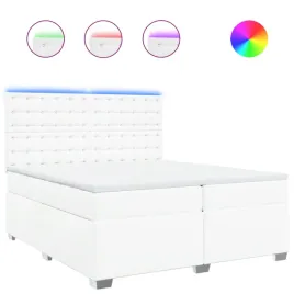 lozko-kontynentalne-z-led-i-materacem-sprezynowym-biale-200x200-cm