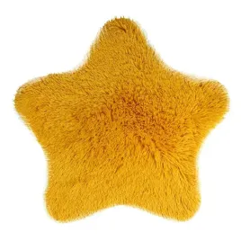 dywanik-mata-60-cm-soft-star-gwiazda-eko-futro-zolty-antyposlizgowy-domarex
