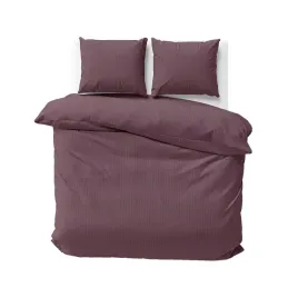 posciel-adamaszkowa-220x200-rozowa-ciemna-jednobarwna-paski-1-cm-pure