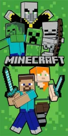 recznik-plazowy-70x140-minecraft-lets-survive-zielony-plazowy-bawelniany