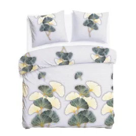 posciel-flanelowa-220x200-szara-zielona-liscie-milorzebu-flanelove