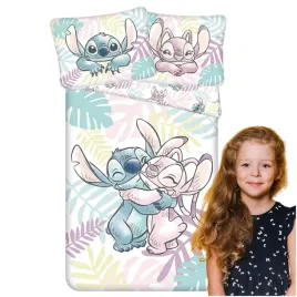 posciel-140x200-lilo-i-stitch-liscie-pastelowa-kolorowa-poszewka-70x90