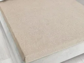 przescieradlo-frotte-bez-gumki-175x220-tulipan-sepia-bezowe-zakardowe