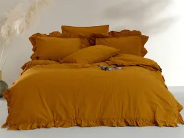 posciel-220x200-musztardowa-z-falbanka-jednobarwna-stonewashed-mustard