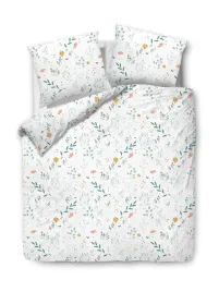 posciel-satynowa-220x200-laka-biala-kwiaty-zolte-listki-zielone-satynlove