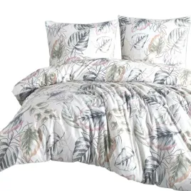 posciel-flanelowa-220x200-biala-wielokolorowa-liscie-flanelove