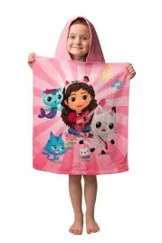 poncho-dla-dzieci-50x115-koci-domek-gabi-rozowe-gabbys-dollhouse