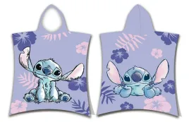 poncho-dla-dzieci-50x115-lilo-i-stitch-fioletowy-recznik-z-kapturem