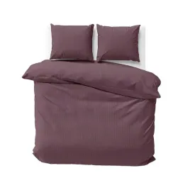 posciel-adamaszkowa-160x200-rozowa-ciemna-jednobarwna-paski-1-cm-pure