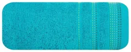 recznik-pola-50x90-turkusowy-zdobiony-kolorowa-bordiura-w-stylu-fastrygi