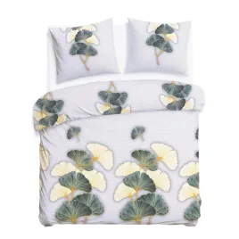 posciel-flanelowa-220x200-szara-zielona-liscie-milorzebu-flanelove