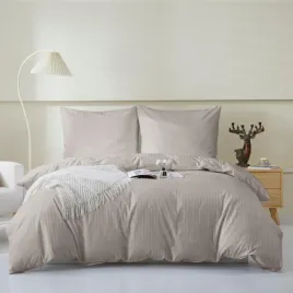 posciel-adamaszkowa-160x200-taupe-jednobarwna-paski
