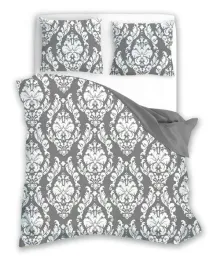 posciel-140x200-glamour-szara-biala-ornament-z-jedna-poszewka-faro