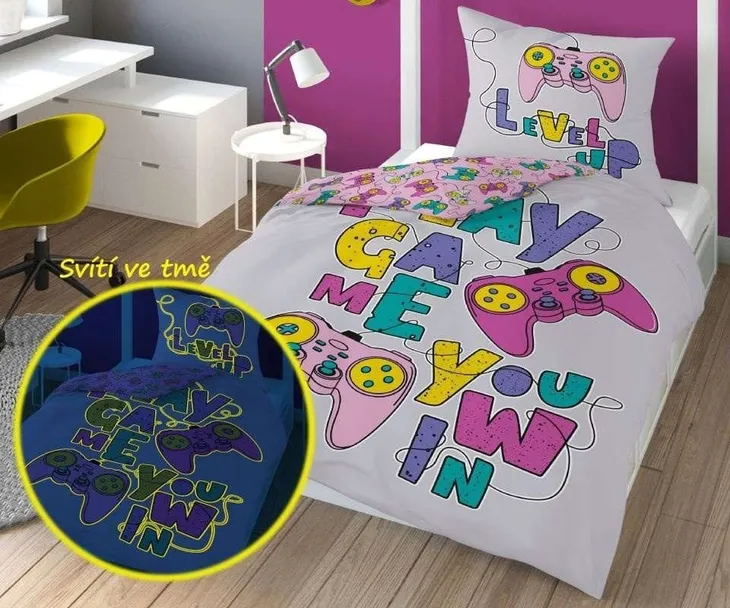 posciel-fluorescencyjna-140x200-game-over-dlugosc-koldry-200-cm