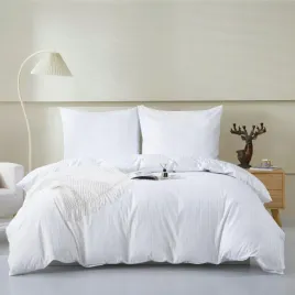 posciel-adamaszkowa-160x200-biala-w-paski-classic-line
