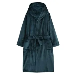 szlafrok-z-kaputrem-paulo-l-xl-turkusowy-ciemny-z-mikrofibry